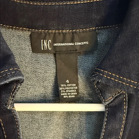 INC International Concepts Navy Sleeveless Midi Dress - Picture 2 of 3